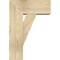 Ekena Millwork Traditional Block Rough Sawn Bracket w/ Offset Brace, Douglas Fir, 8"W x 18"D x 26"H BKT0806X18X26TRA05RDF - alternate 3
